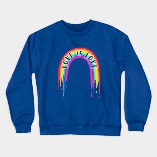 Love Is Love Rainbow Glow Crewneck Sweatshirt